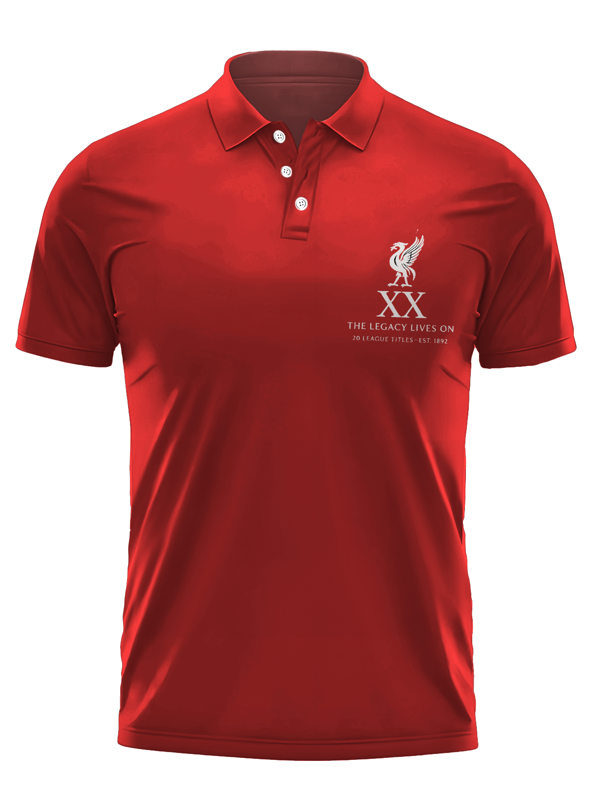 Vintage Liverpool Champions 2025 Men's Short Sleeve Button Polo Shirt