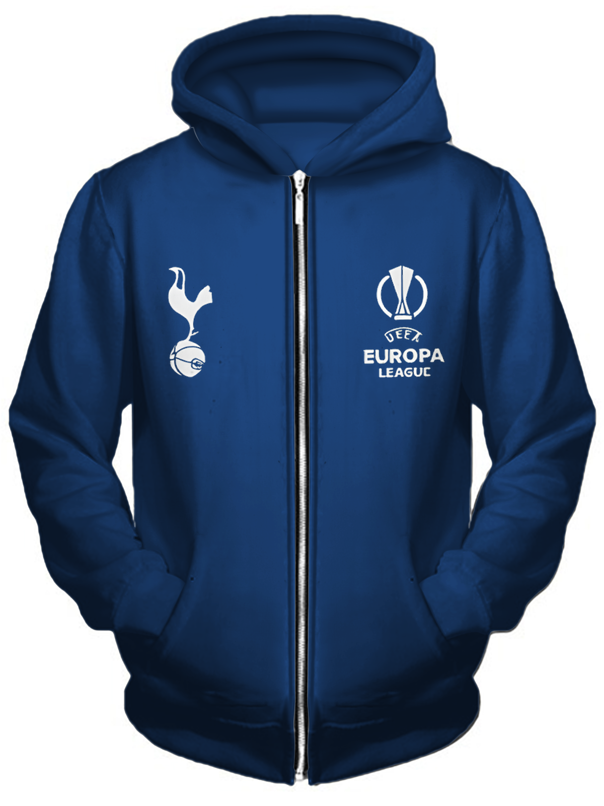 Unisex Tottenham Hotspur Football Fan Zippered Sweatshirt Jacket