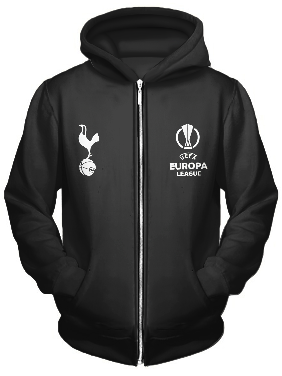 Unisex Tottenham Hotspur Football Fan Zippered Sweatshirt Jacket