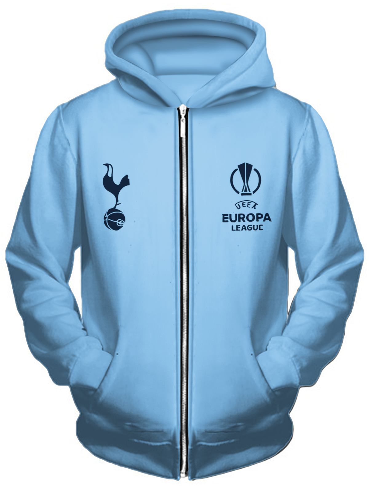 Unisex Tottenham Hotspur Football Fan Zippered Sweatshirt Jacket