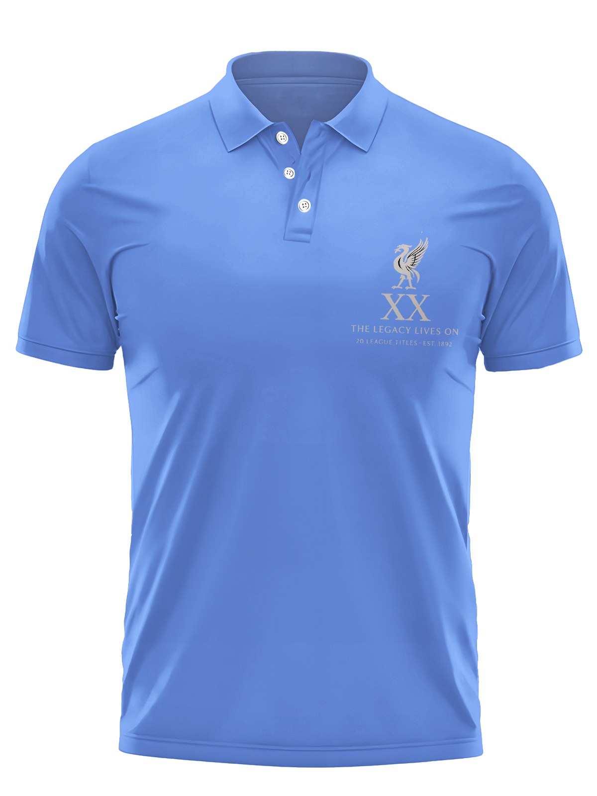 Vintage Liverpool Champions 2025 Men's Short Sleeve Button Polo Shirt