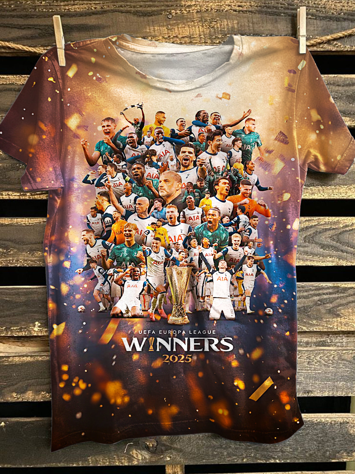Tottenham Hotspur Europa League Champions 2025 T-shirt