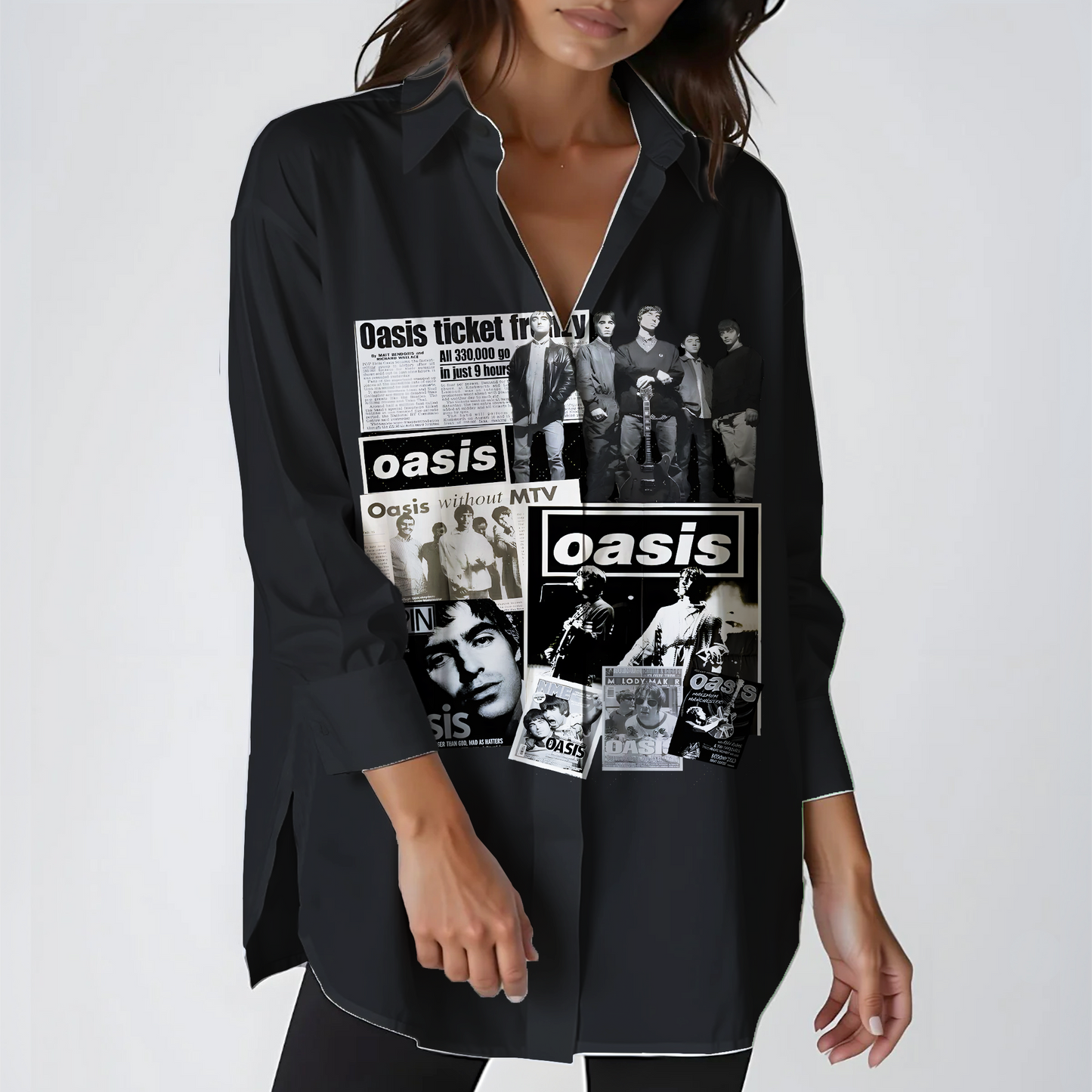 Oasis 2025 Tour Long Sleeve Casual Shirt