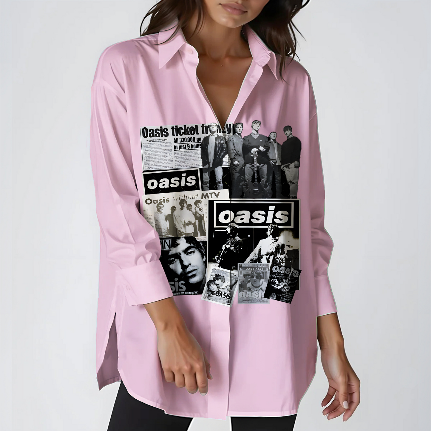 Oasis 2025 Tour Long Sleeve Casual Shirt