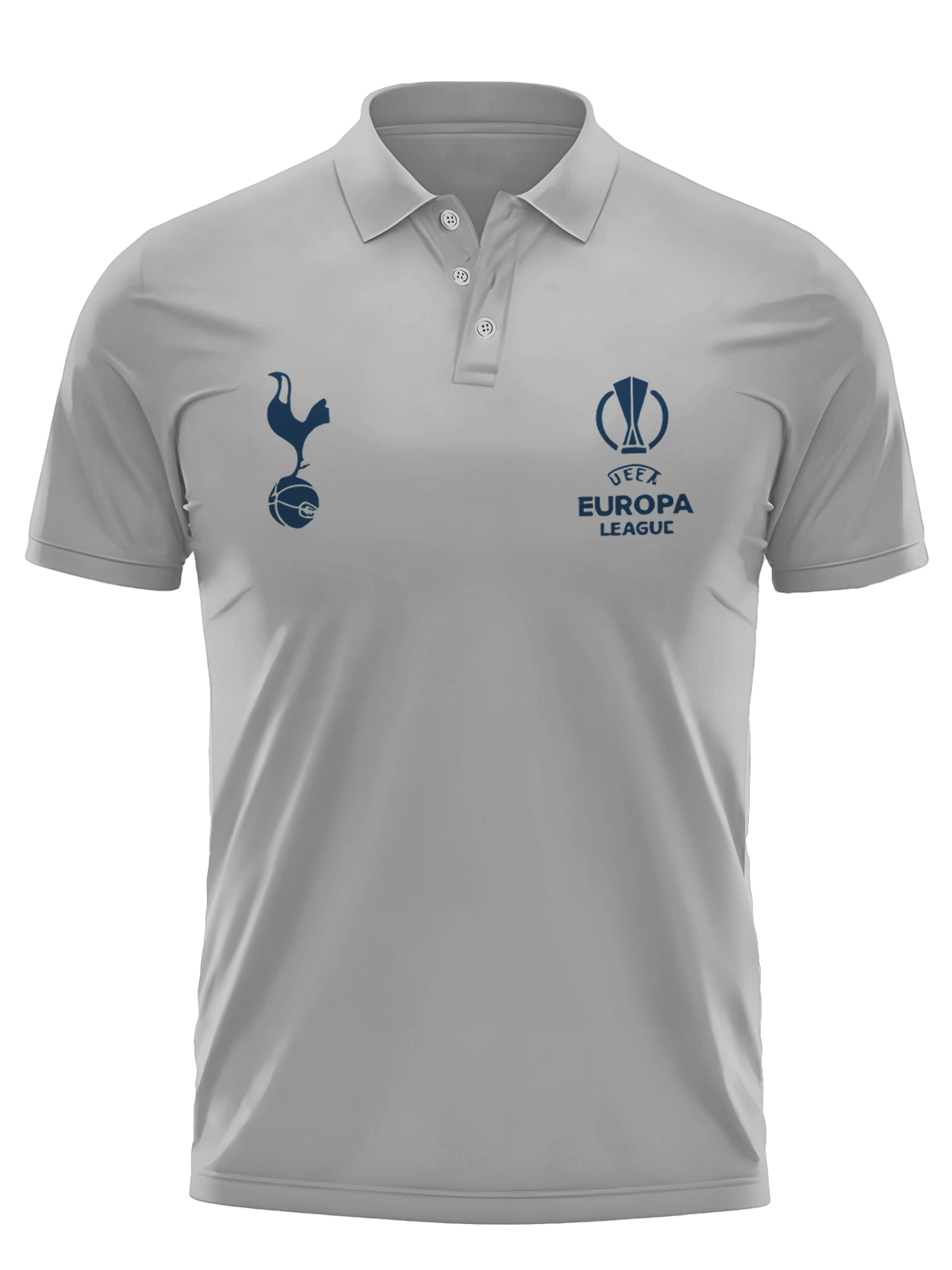Tottenham Hotspur Champions 2025 Men's Button Polo Shirt