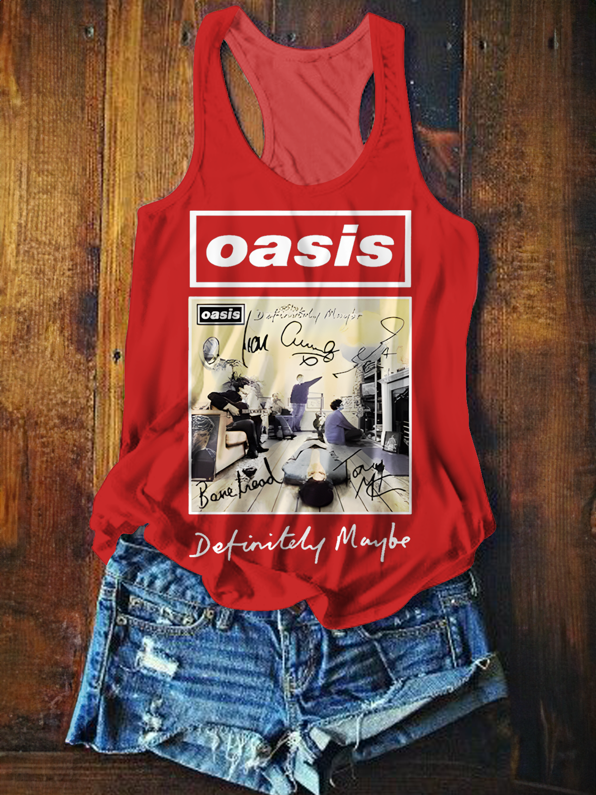 Oasis 2025 Tour Printed Casual Tank Top