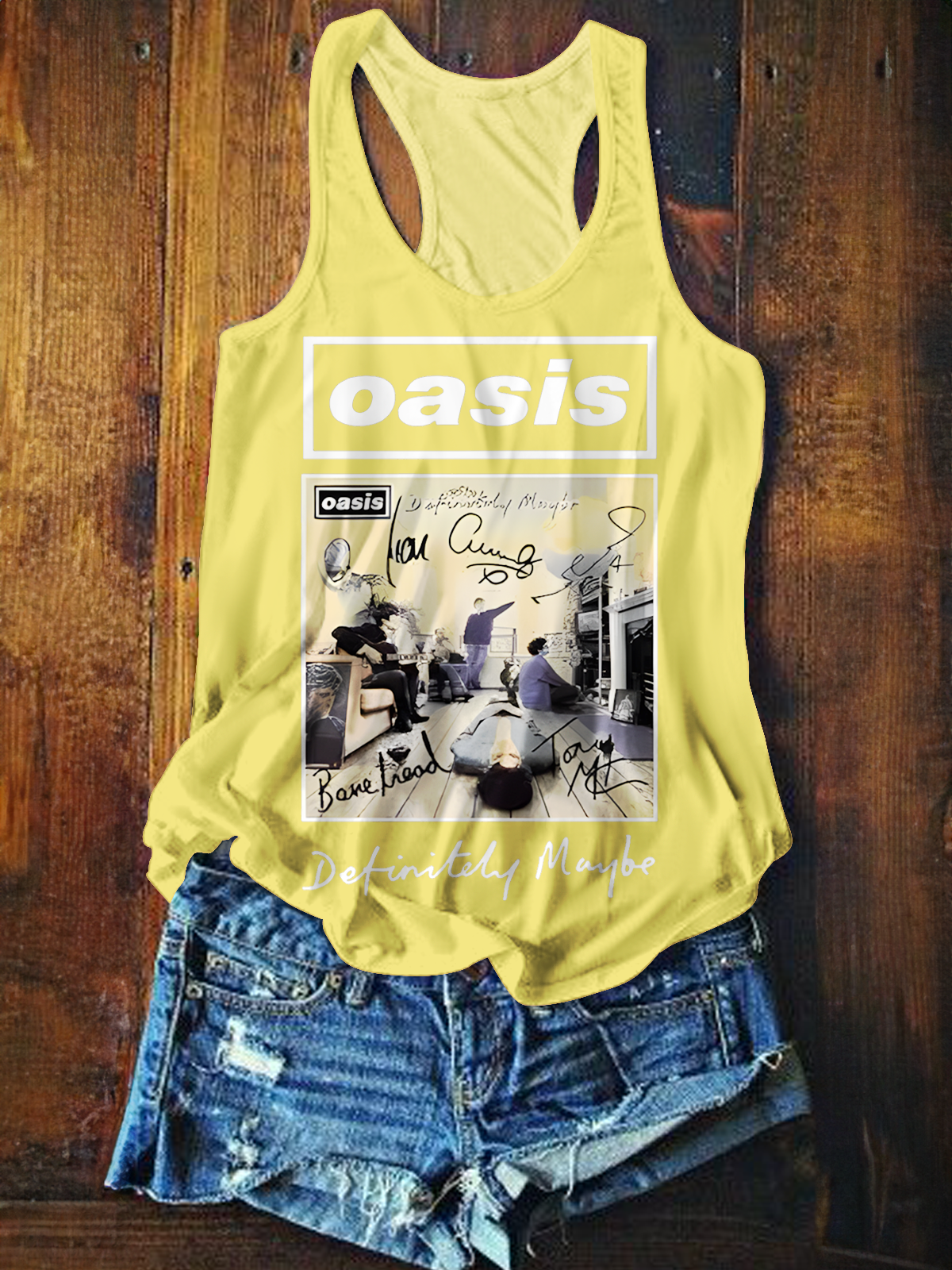 Oasis 2025 Tour Printed Casual Tank Top