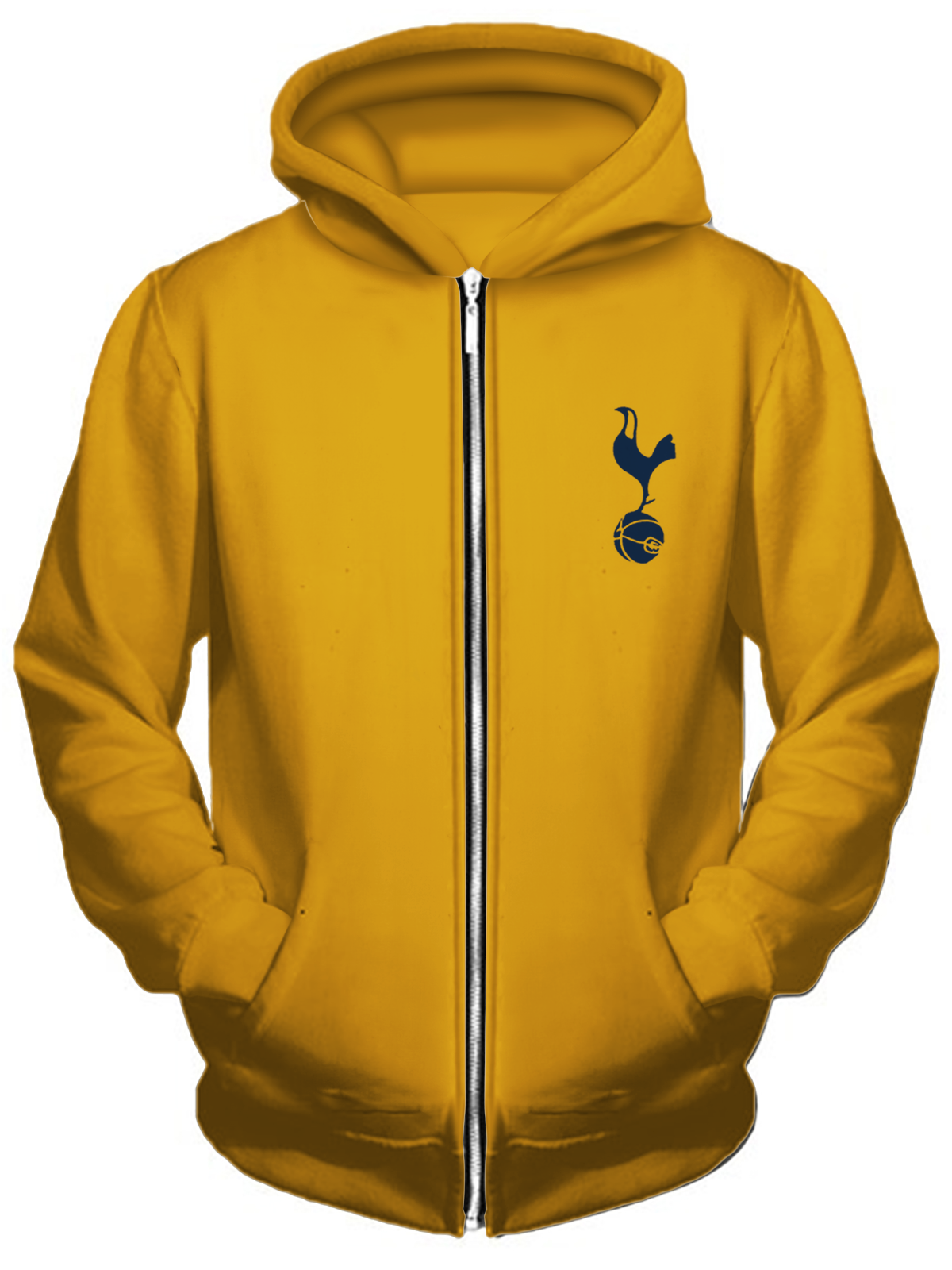 Unisex Tottenham Hotspur Football Fan Zippered Sweatshirt Jacket