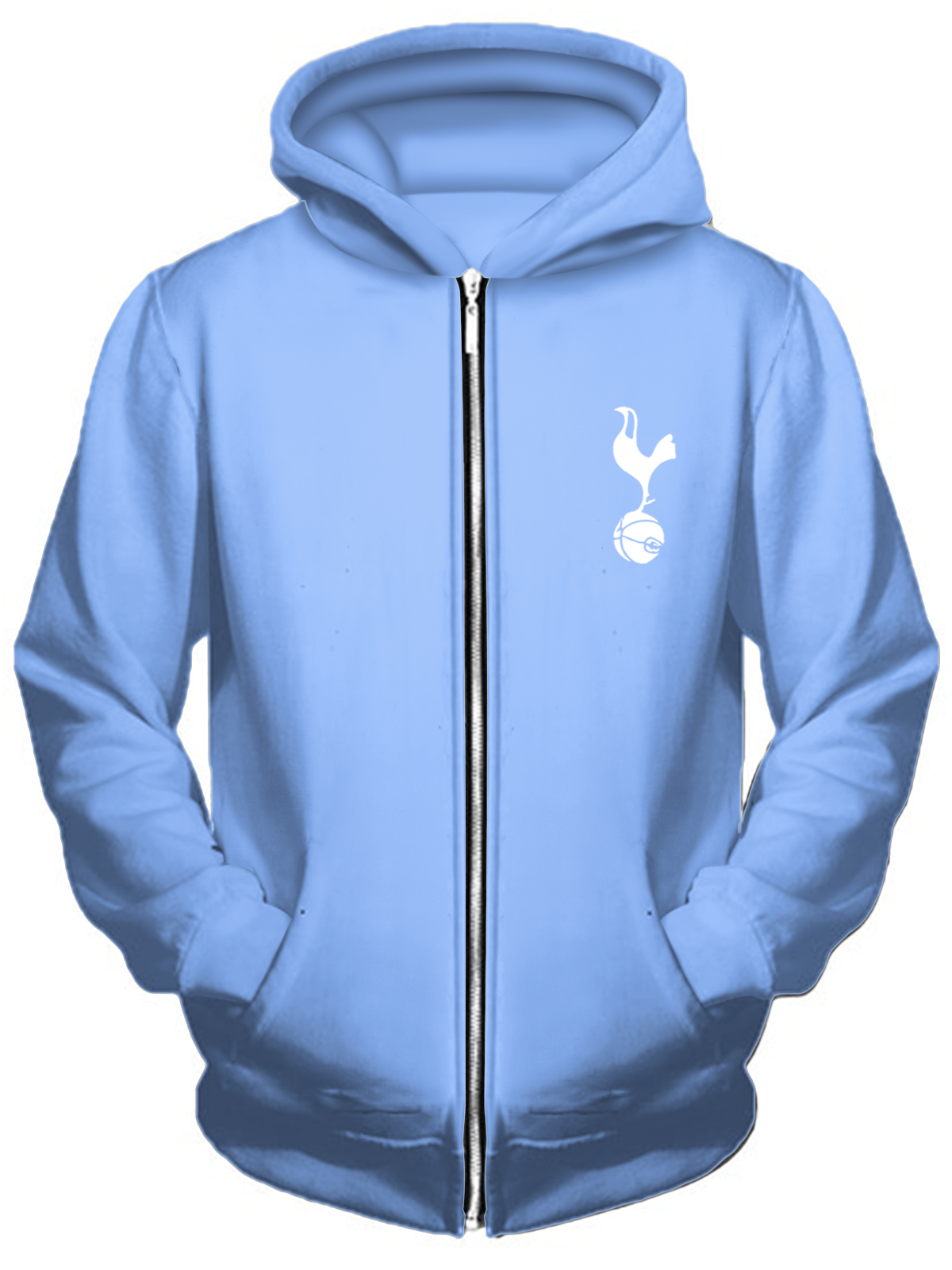 Unisex Tottenham Hotspur Football Fan Zippered Sweatshirt Jacket
