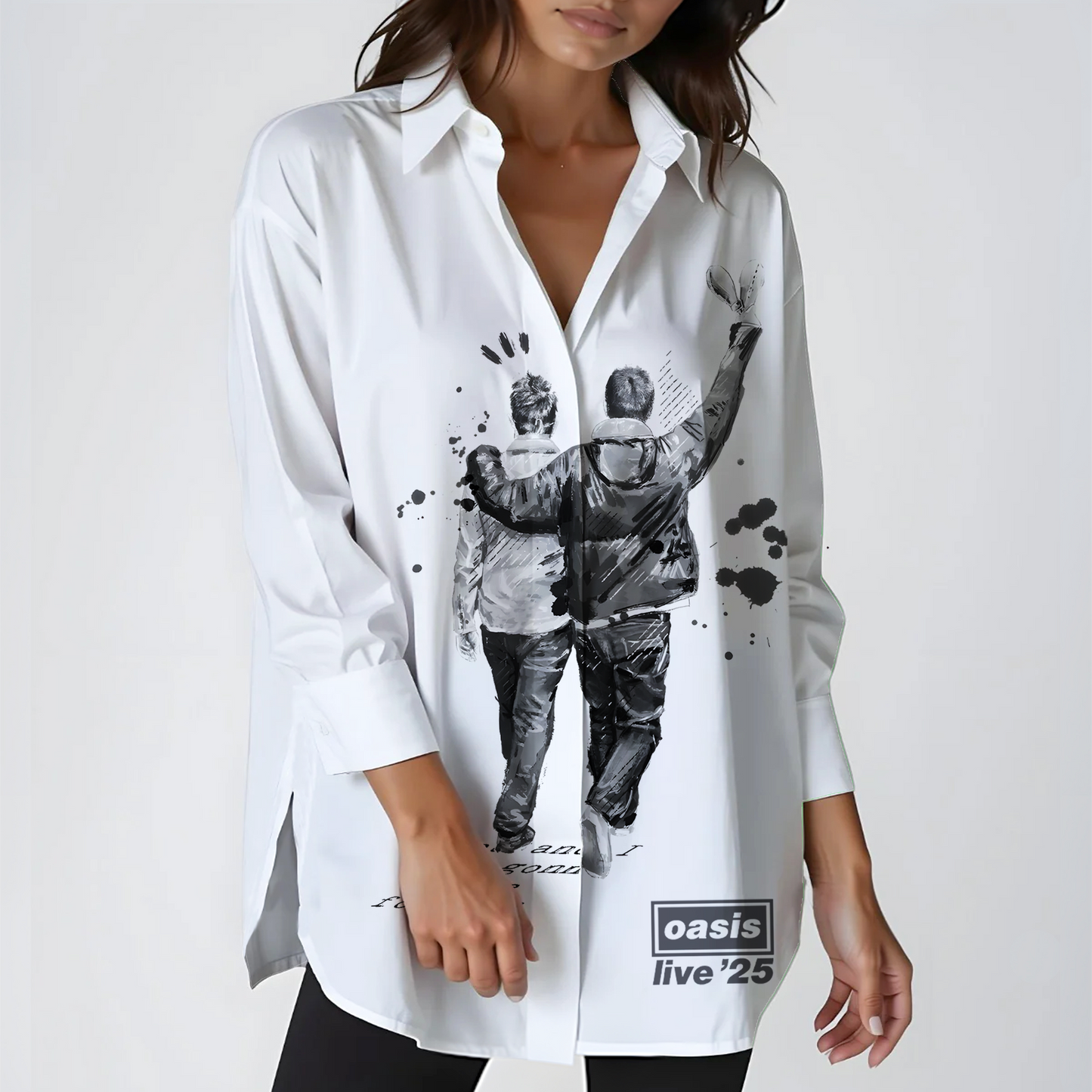 Oasis 2025 Tour Long Sleeve Casual Shirt