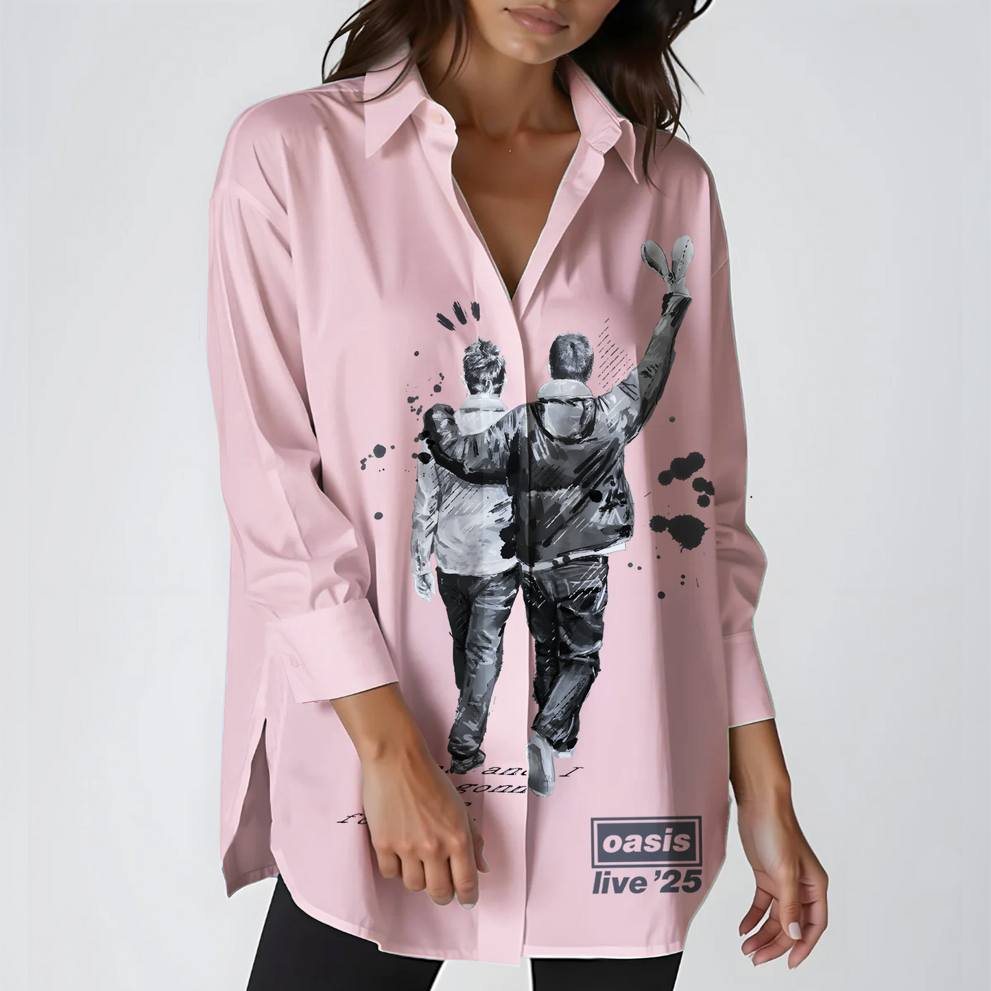 Oasis 2025 Tour Long Sleeve Casual Shirt