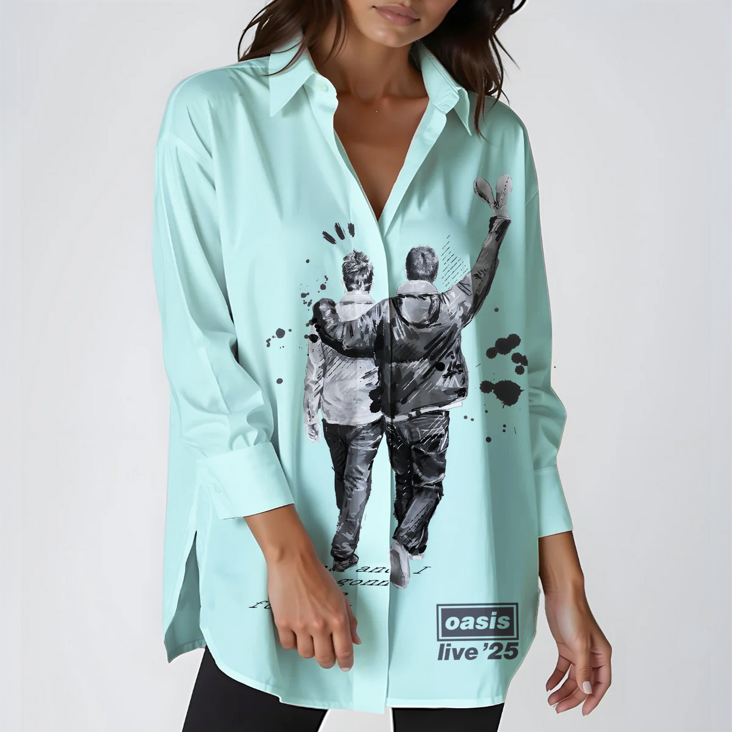 Oasis 2025 Tour Long Sleeve Casual Shirt