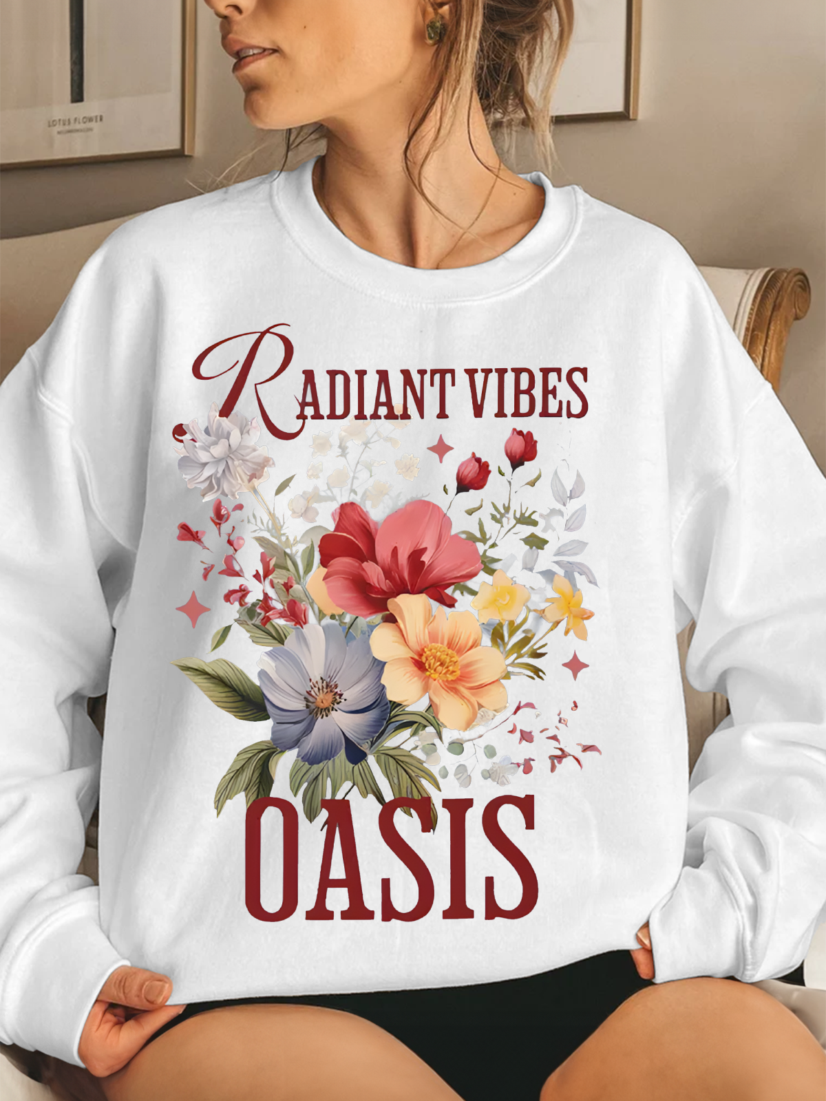 Oasis 2025 Tour Printed Long Sleeve Casual Top