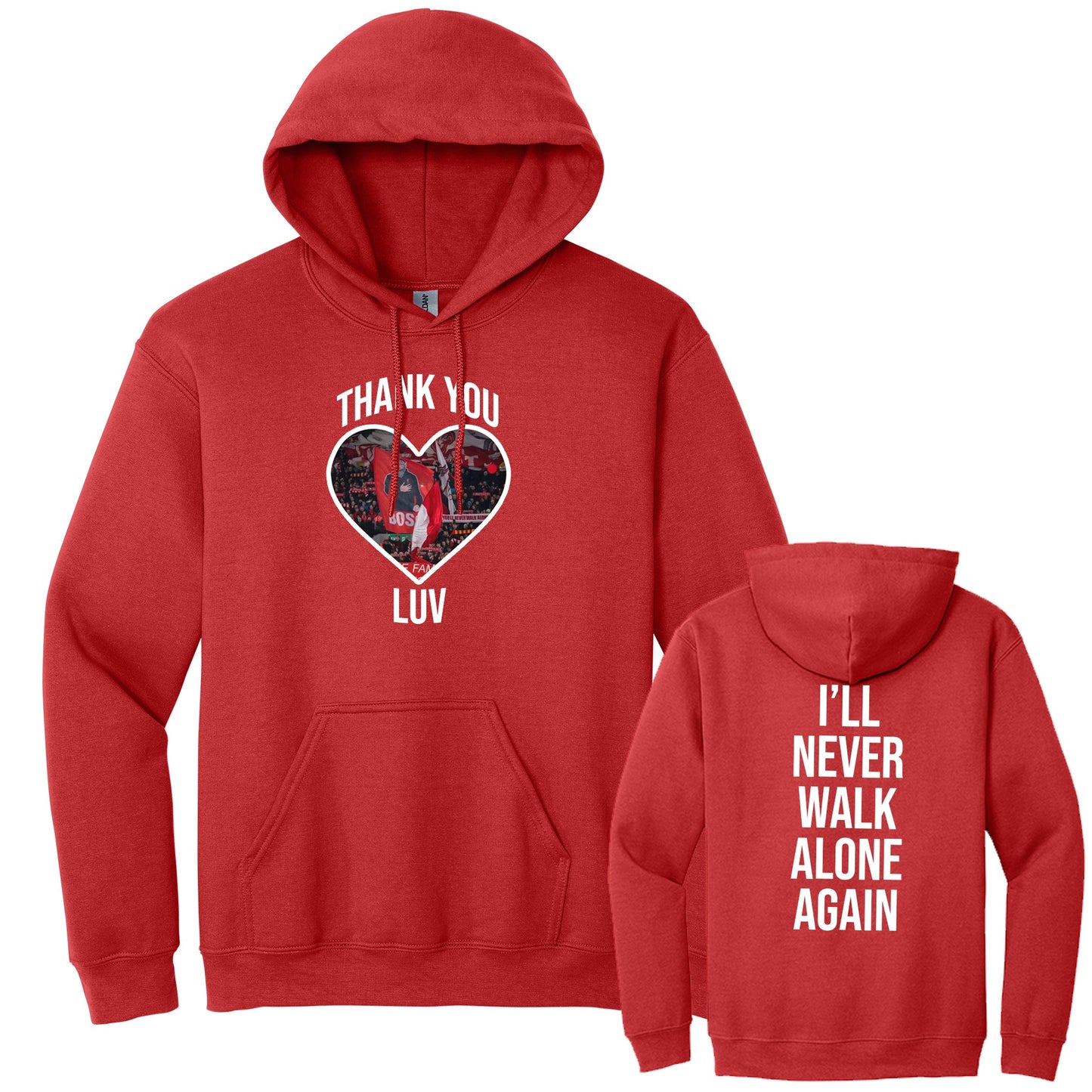 Unisex Liverpool Long Sleeve Hooded Pocket Sweatshirt