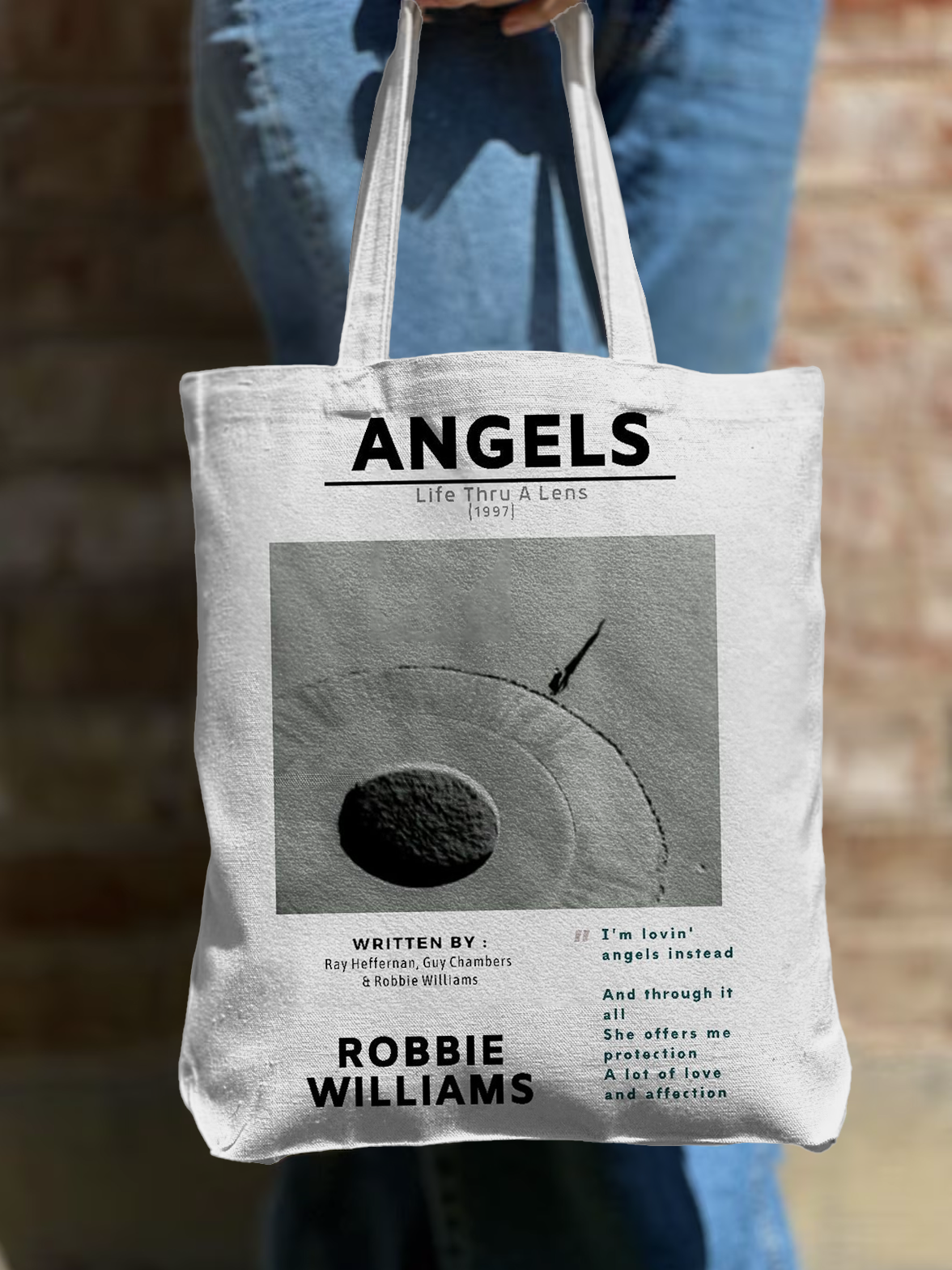 Robbie Williams Fans Shoulder Zipper Canvas Bag