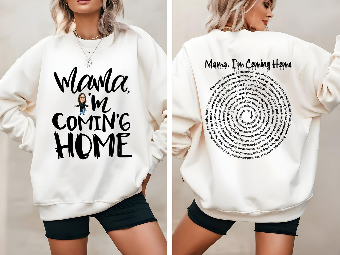 RIP Ozzy Osbourne Printed Long Sleeve Casual Top