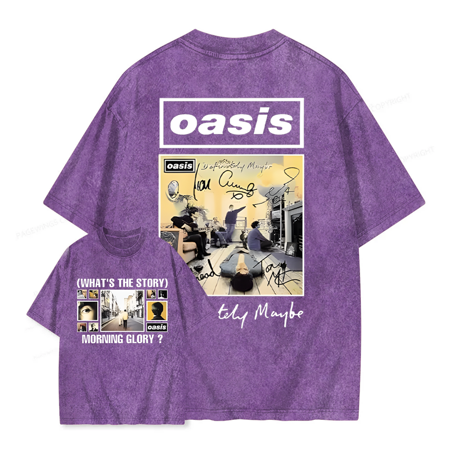 Oasis Live Tour 2025 Vintage T-shirt