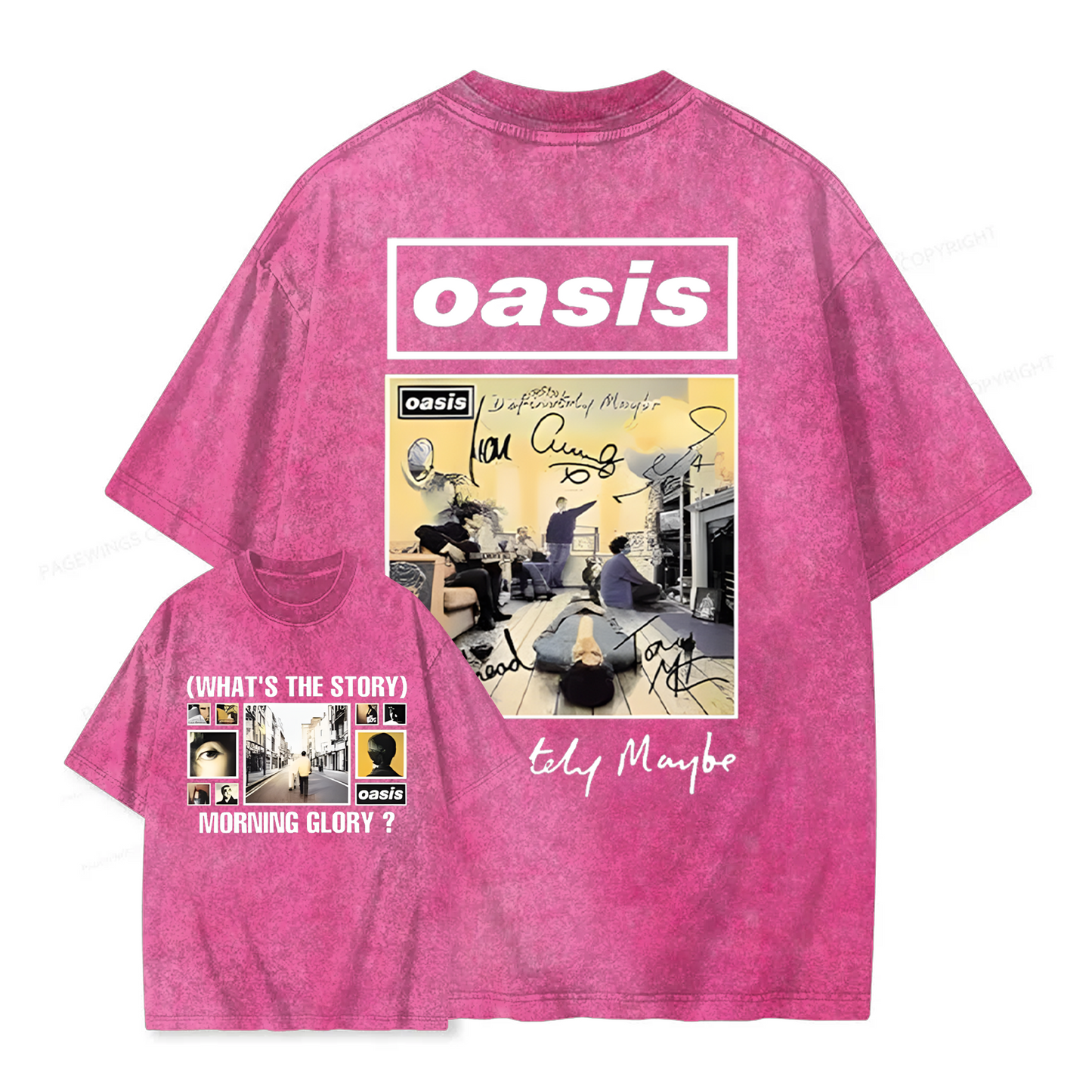 Oasis Live Tour 2025 Vintage T-shirt