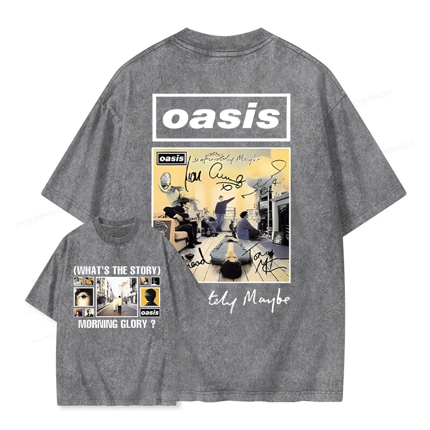 Oasis Live Tour 2025 Vintage T-shirt