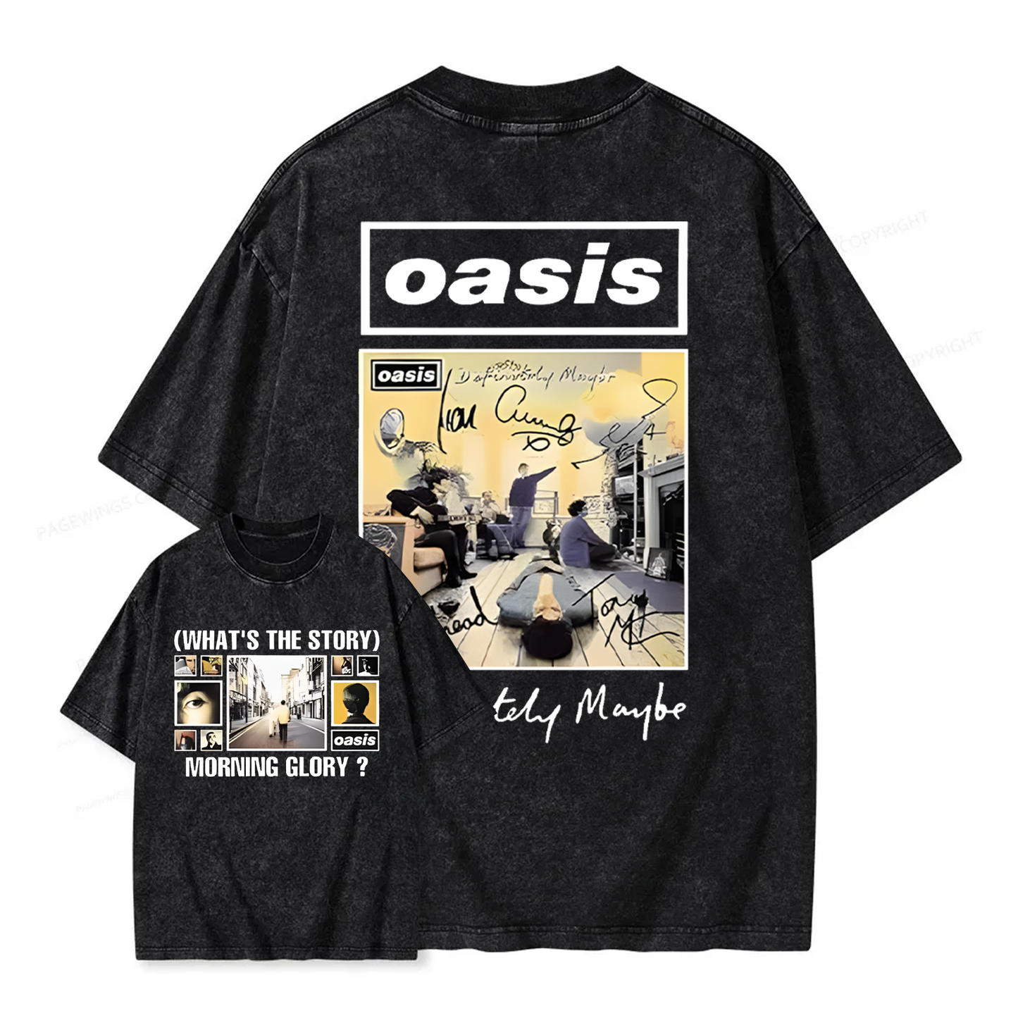 Oasis Live Tour 2025 Vintage T-shirt