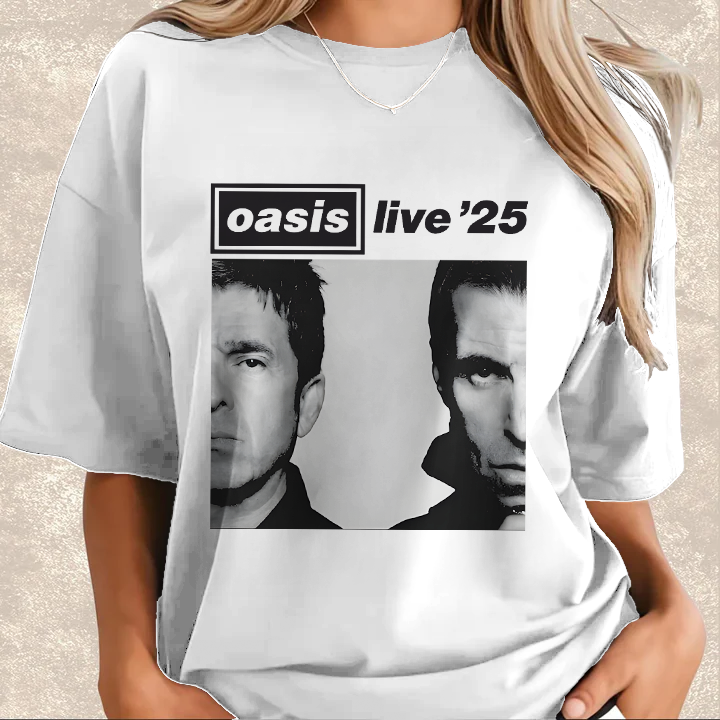 Oasis 2025 Tour Crew Neck Cotton T-shirts