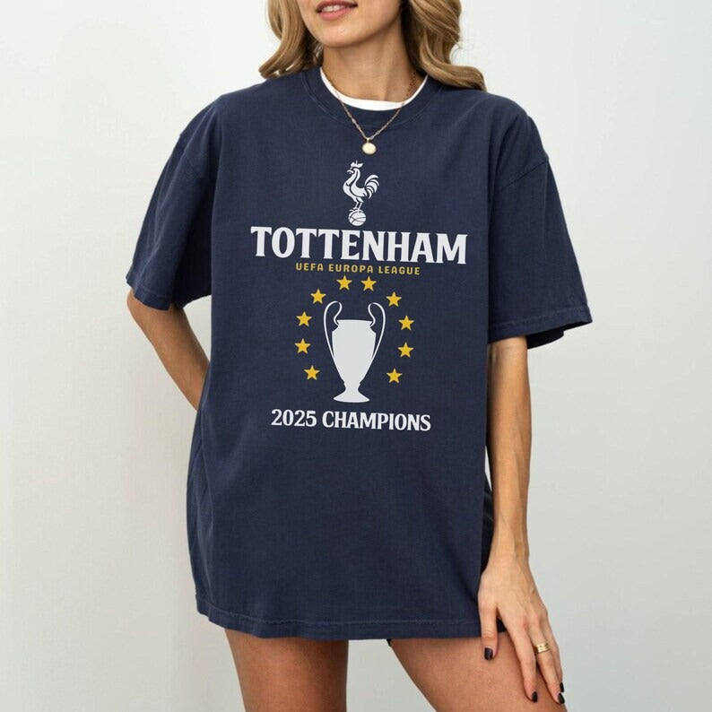 Tottenham Hotspur Europa League Champions 2025 Tee