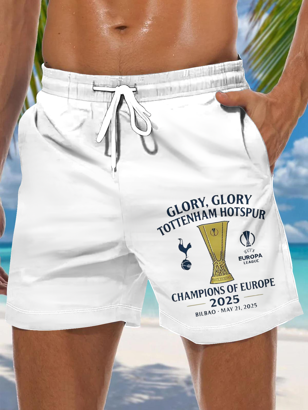 Tottenham Hotspur Football Fans Men's Print Pocket Shorts