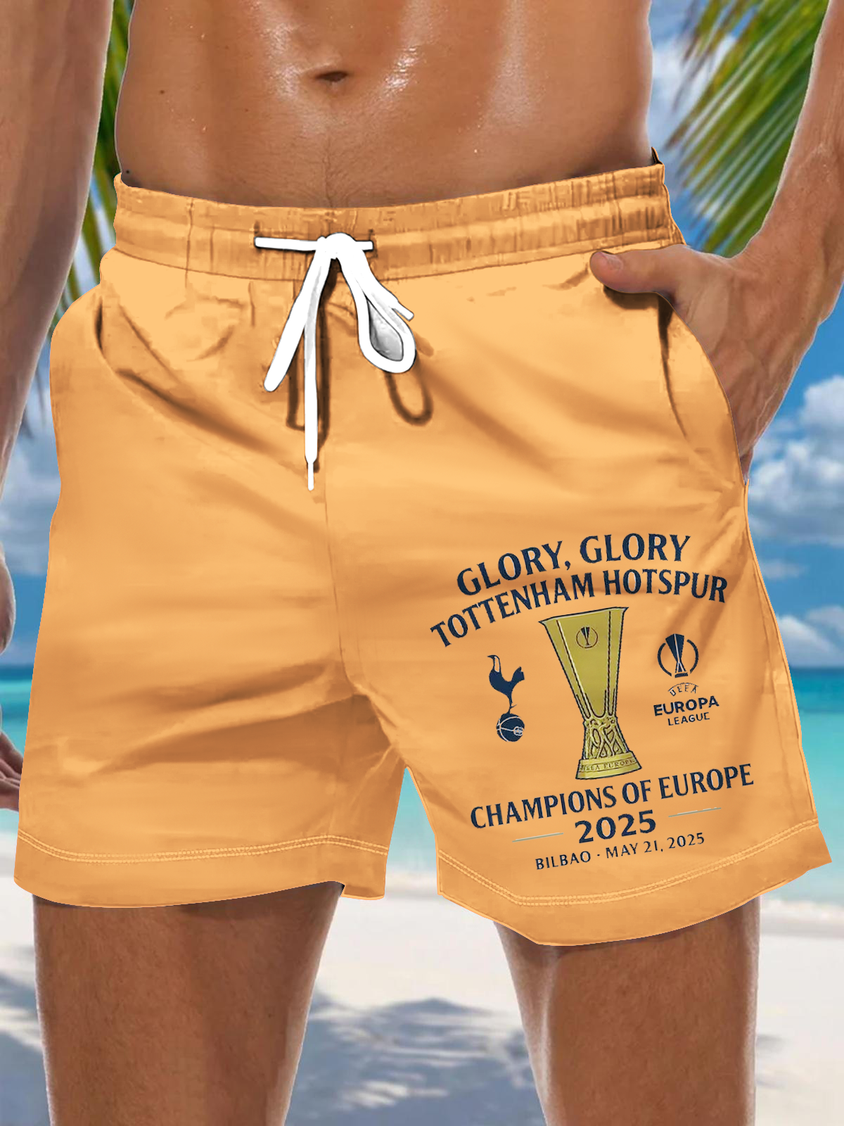 Tottenham Hotspur Football Fans Men's Print Pocket Shorts