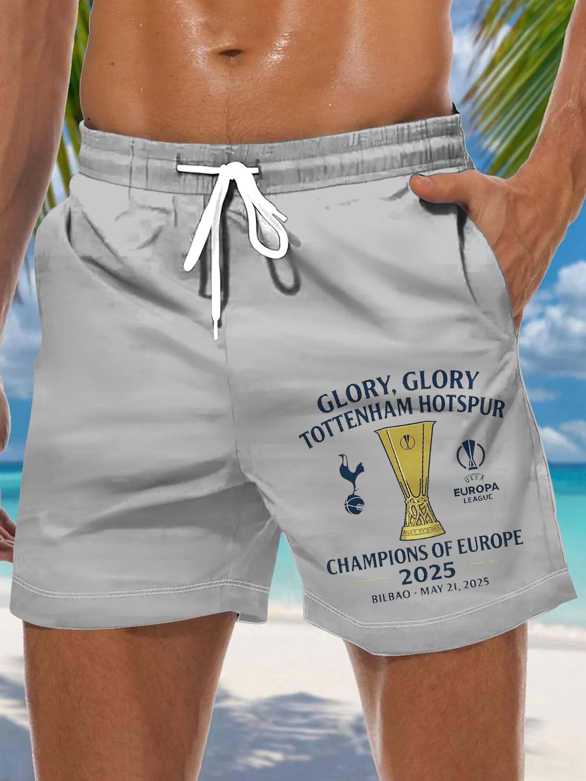 Tottenham Hotspur Football Fans Men's Print Pocket Shorts
