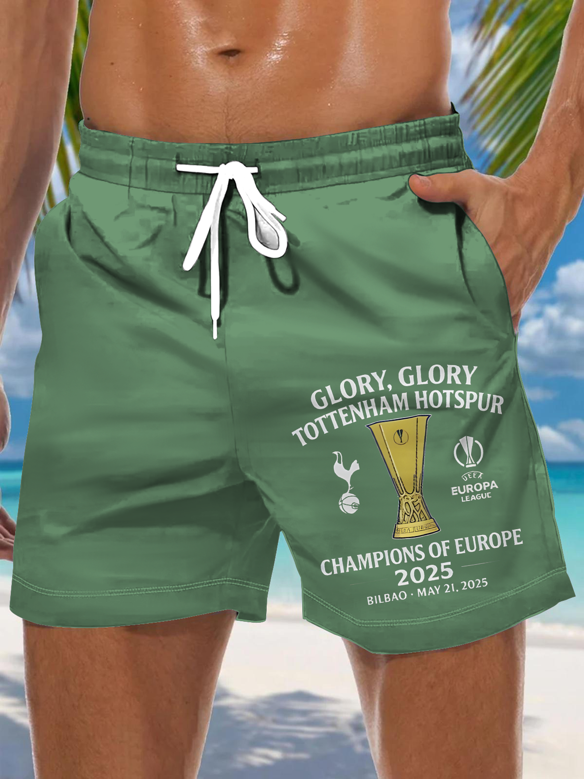 Tottenham Hotspur Football Fans Men's Print Pocket Shorts