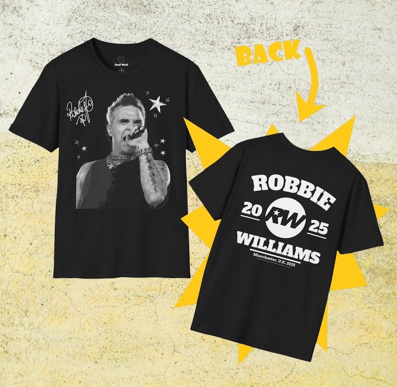 Robbie Williams Live 2025 Concert T-shirt