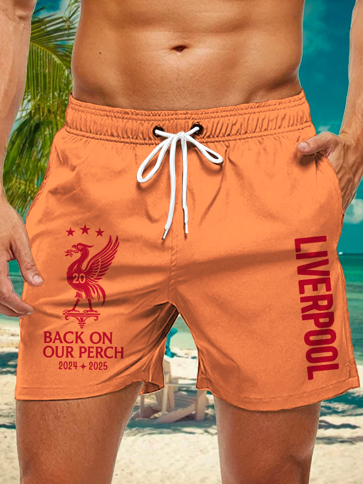 Liverpool Champions 2025 Men's Print Pocket Shorts