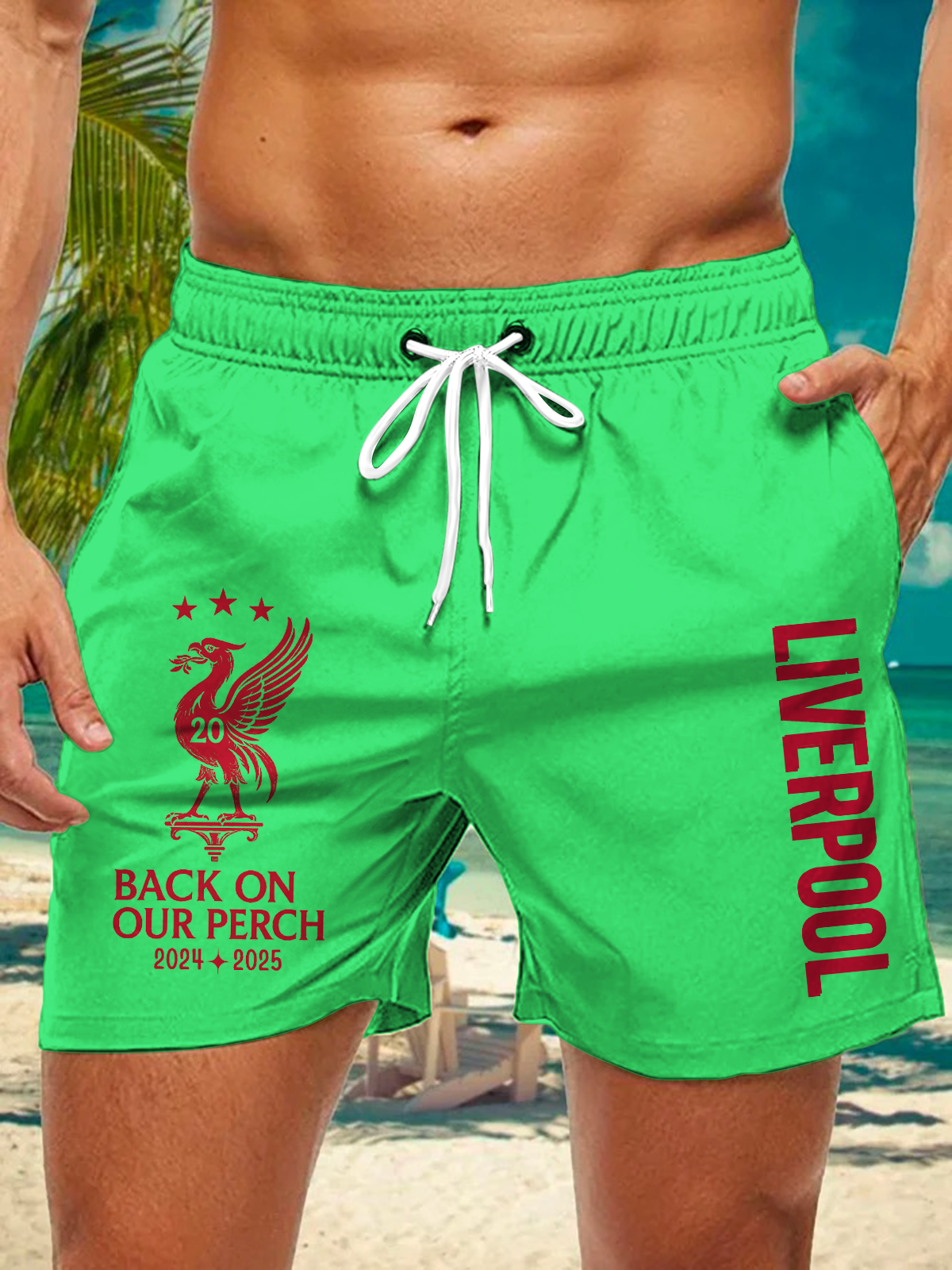 Liverpool Champions 2025 Men's Print Pocket Shorts