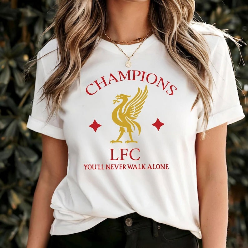 Women's Liverpool 2025 Champions T-shirt