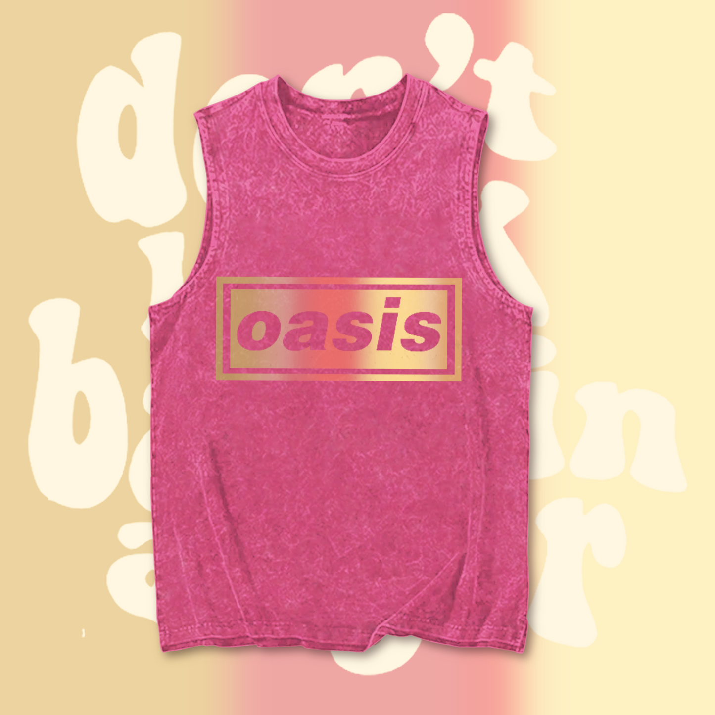 Oasis 2025 Tour Music Fans Printed Casual Tank Top
