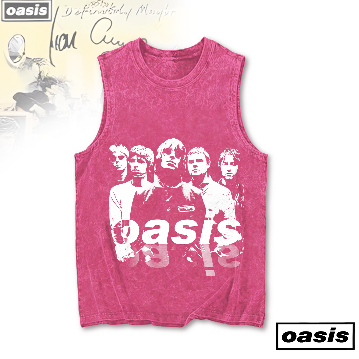 Oasis 2025 Tour Music Fans Printed Casual Tank Top