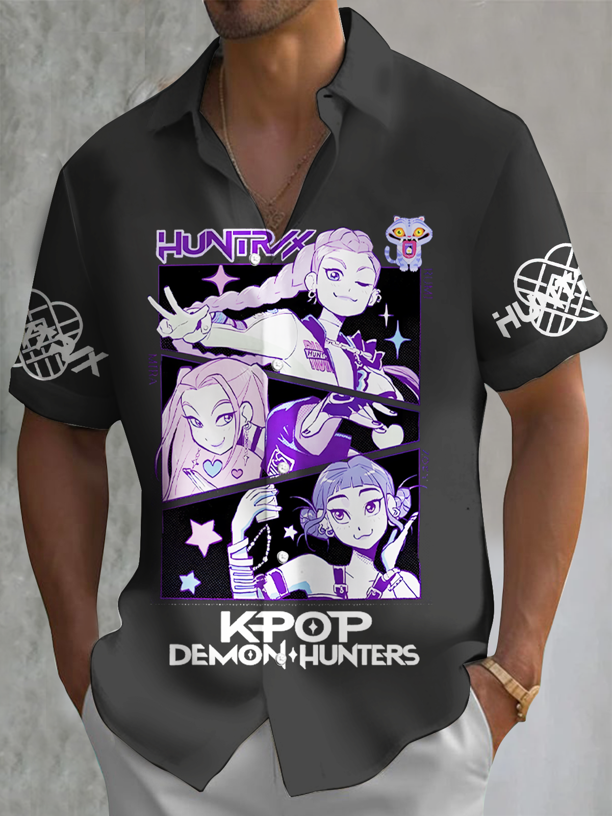 Kpop Demon Hunters Men's Short Sleeve Shirts