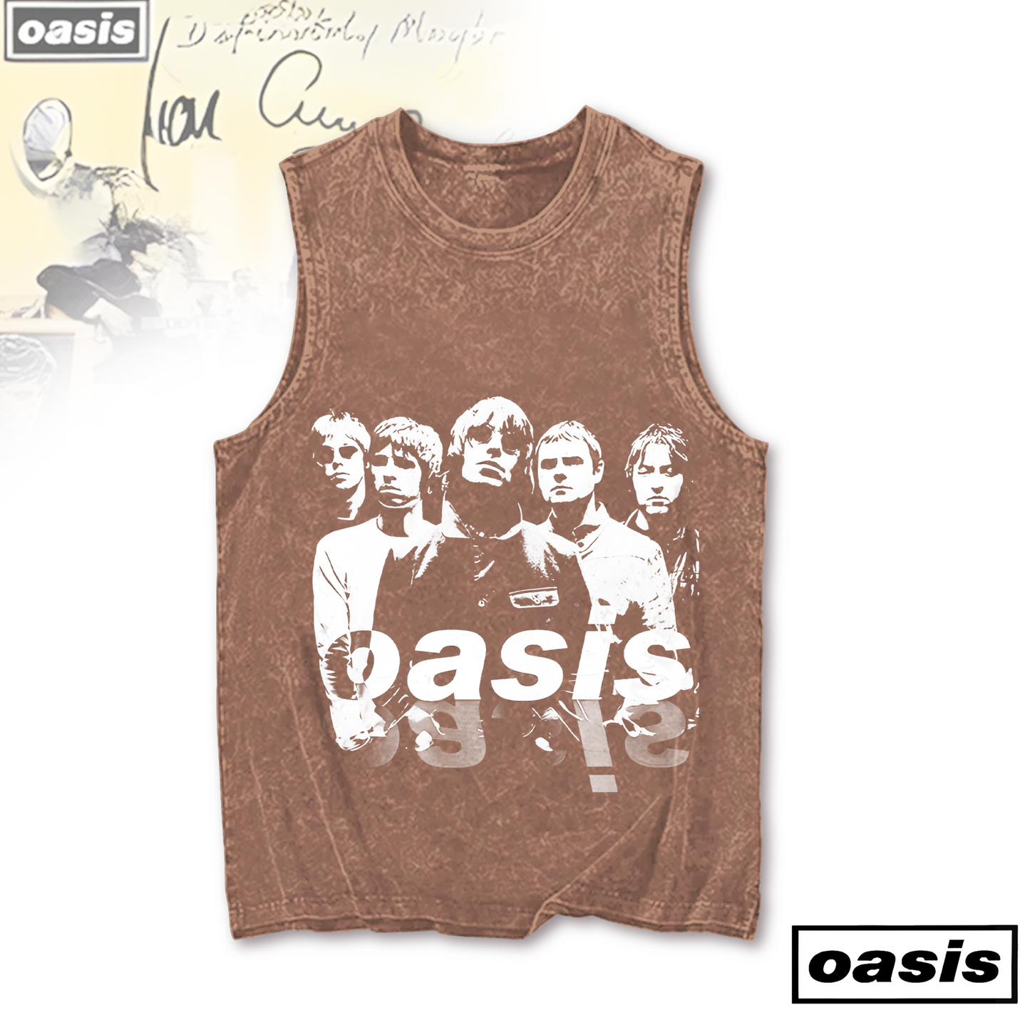 Oasis 2025 Tour Music Fans Printed Casual Tank Top