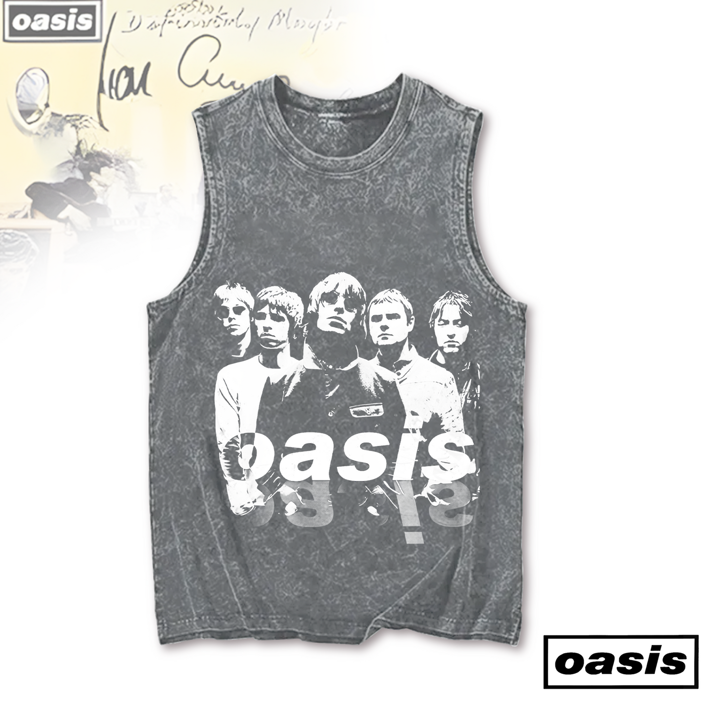 Oasis 2025 Tour Music Fans Printed Casual Tank Top