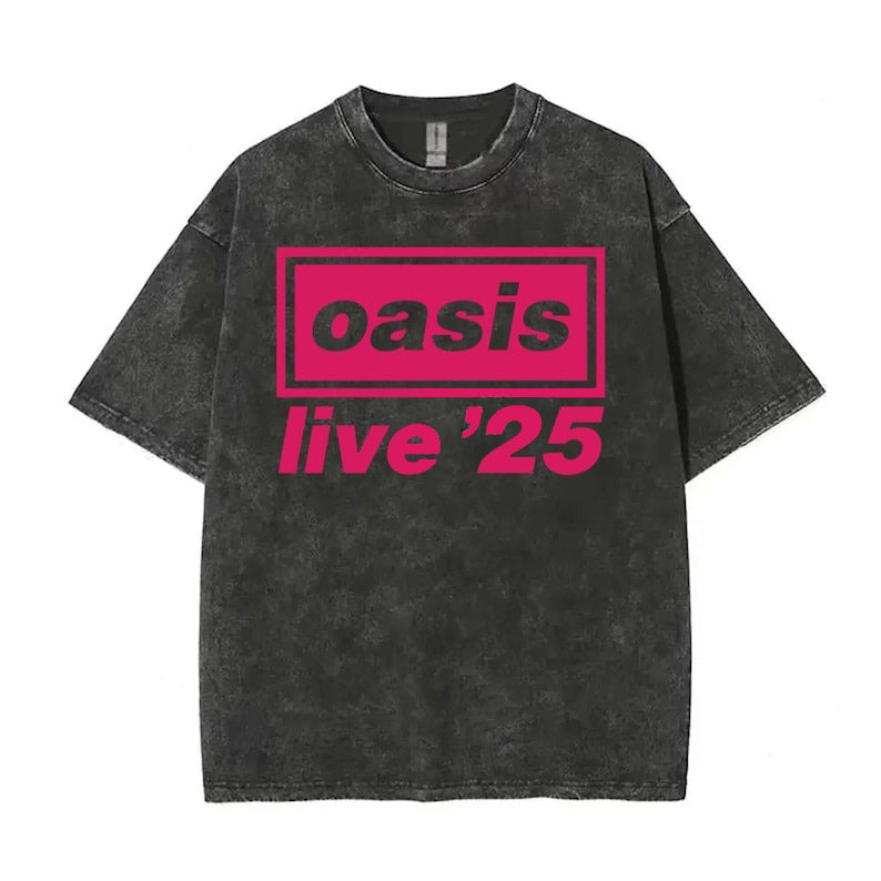 Oasis Live Tour 2025 Vintage Tee