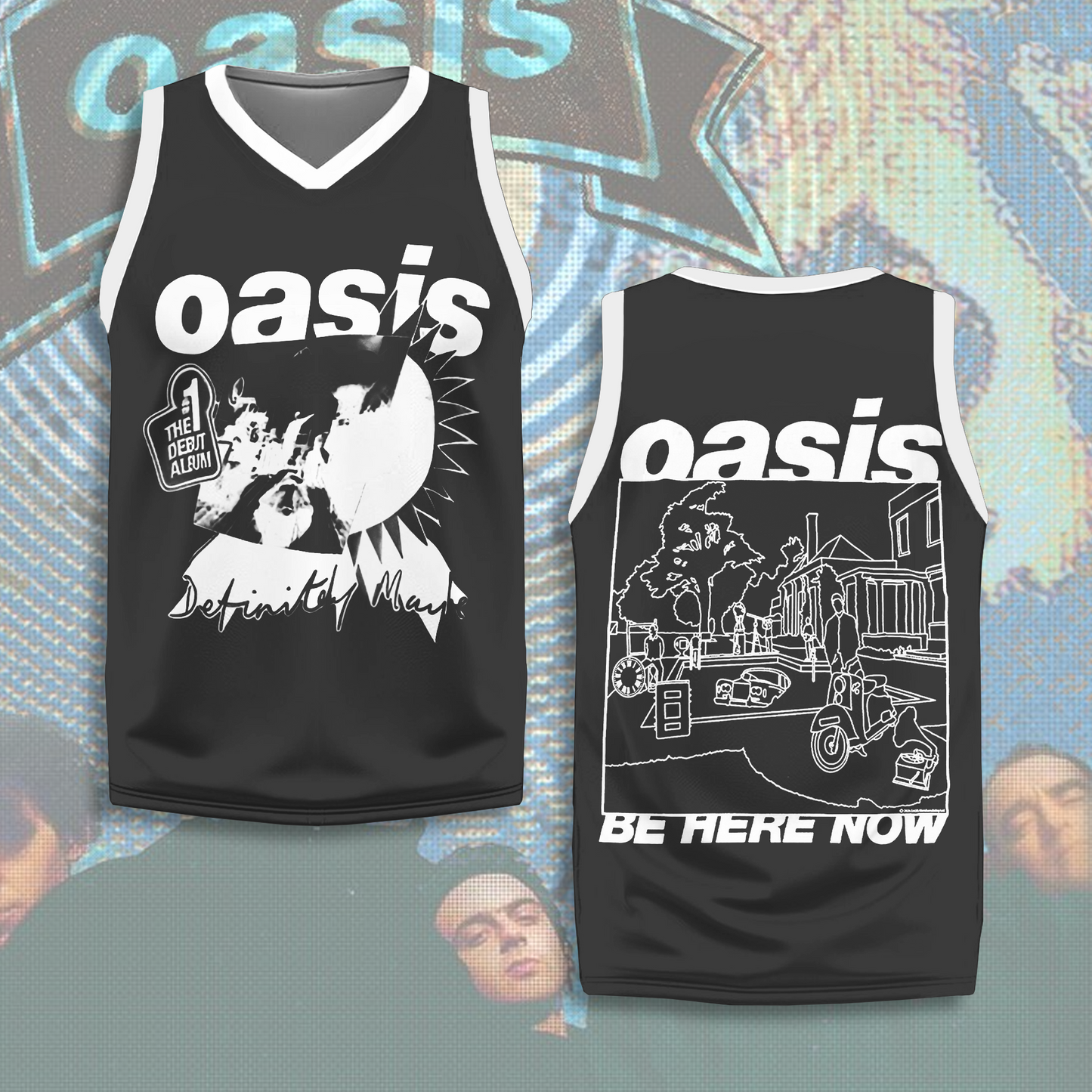 Oasis 2025 Tour Printed Sports V-neck Vest