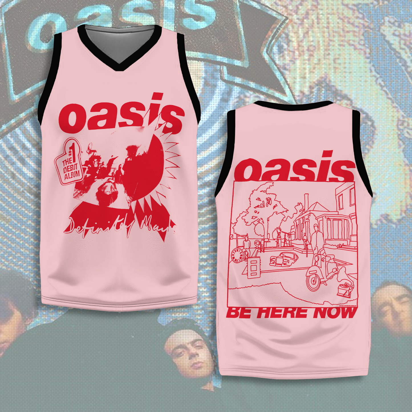 Oasis 2025 Tour Printed Sports V-neck Vest
