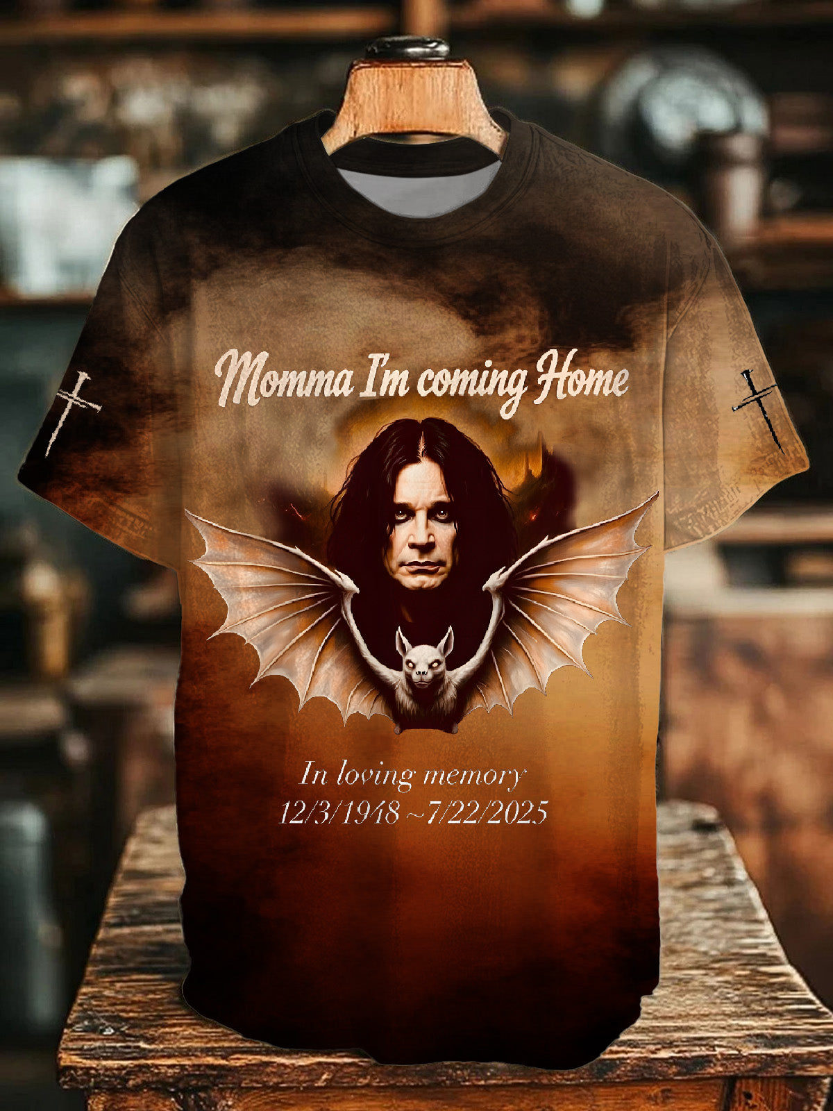 Ozzy Osbourne Art Print Crew Neck T-shirt