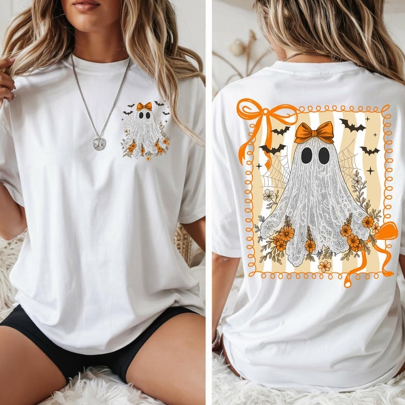 Halloween Boo Ghost Print T-shirt