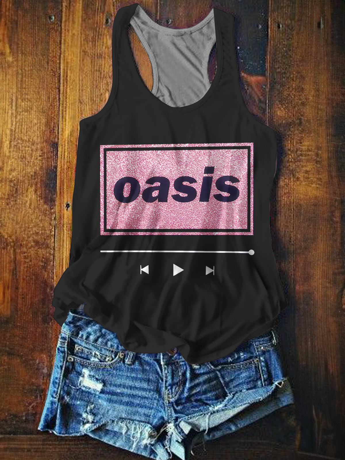 Oasis 2025 Tour Printed Casual Tank Top