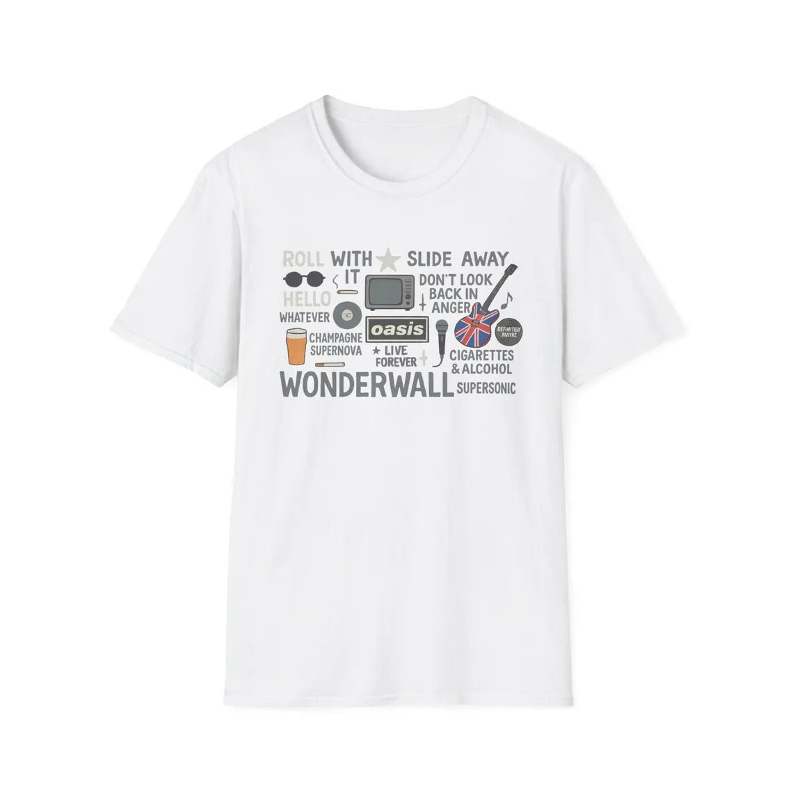 Oasis 2025 Tour Fans Unisex Cotton Tee