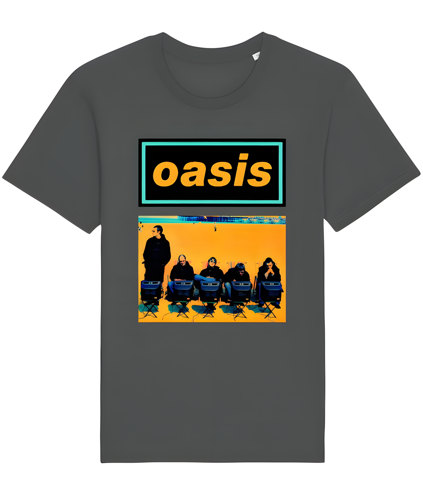 オアシス ミュージックファン クルーネック Tシャツ