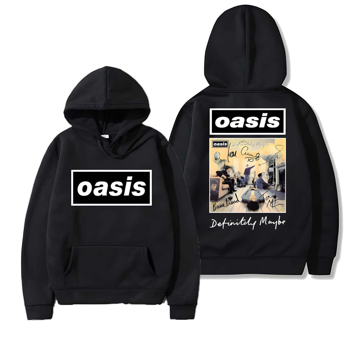 Oasis Music Fans Long Sleeve Printed Hoodie