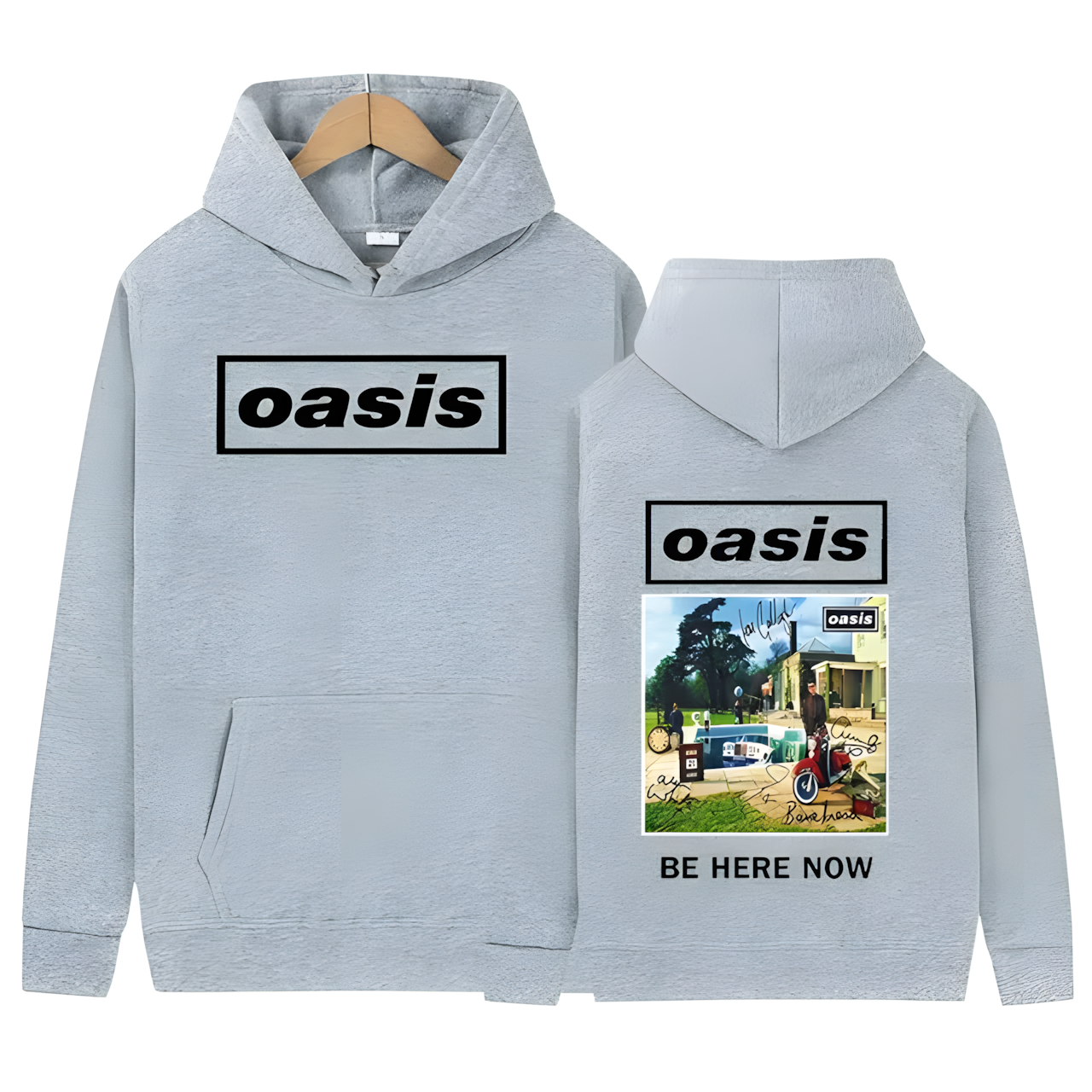 Oasis 2025 Tour Music Fans Long Sleeve Printed Hoodie