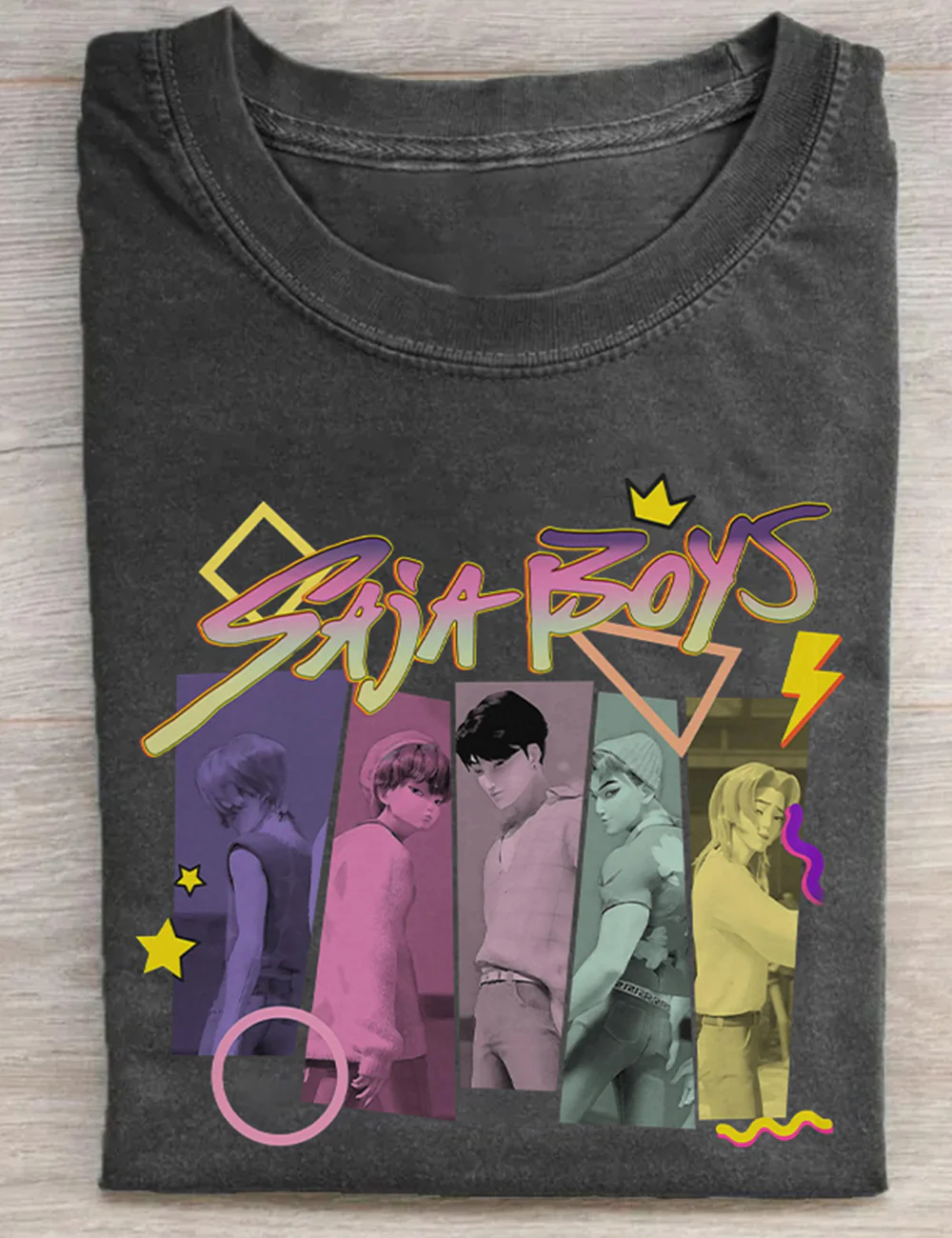 Huntrix Kpop Demo Movie Vintage Print Retro T-shirt